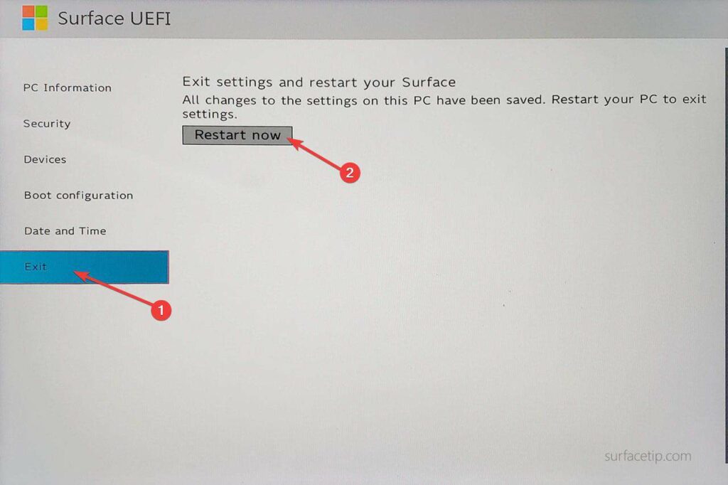 Disable Secure Boot on Surface Go 004