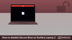 Disable Secure Boot on Surface Laptop 2
