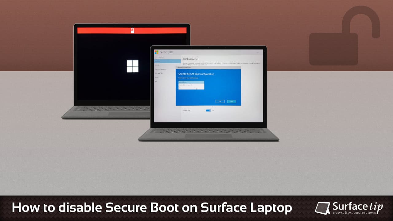 Disable Secure Boot on Surface Laptop