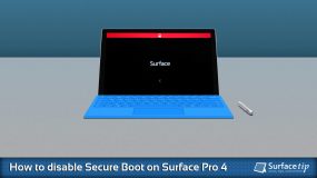 How to disable secure boot on Microsoft Surface Pro 4