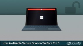 How to disable secure boot on Microsoft Surface Pro 5