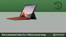 How to download the official Surface Pro 7 recovery image