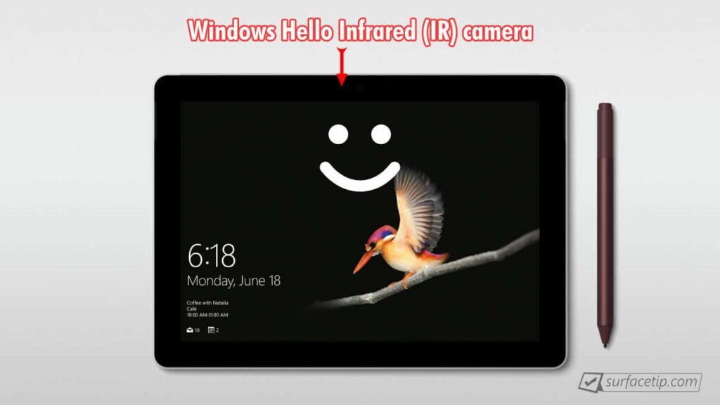 Surface Go - Windows Hello Face Authentication