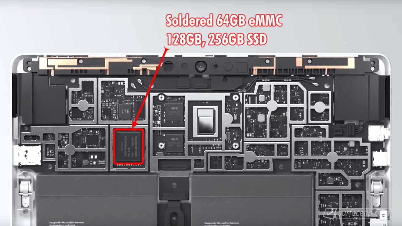 Can you upgrade SSD on Surface Go?