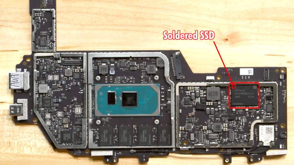 Surface Pro 7 Soldered SSD