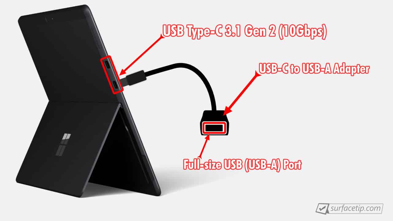 Does Surface Pro X have USB-A port?