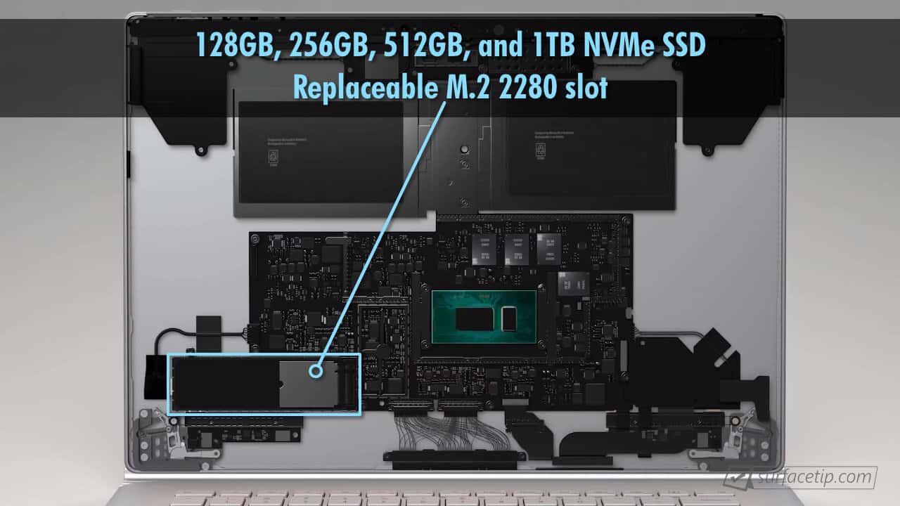 Can you upgrade Surface Book 2 SSD?