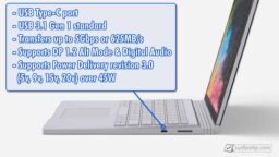 Does Surface Book 3 have Thunderbolt 3 port?