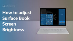 How to adjust screen brightness on Surface Book
