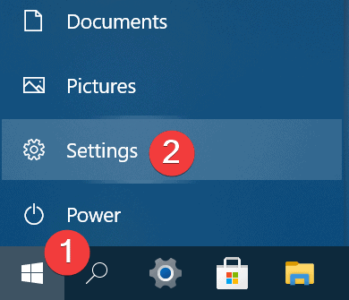 Windows 10 - Open Settings App