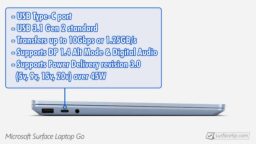 Does Surface Laptop Go 2 have Thunderbolt port?