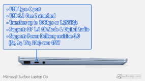 Does Surface Laptop Go 2 have Thunderbolt port?