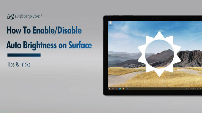 how to adjust brightness on surface pro 4