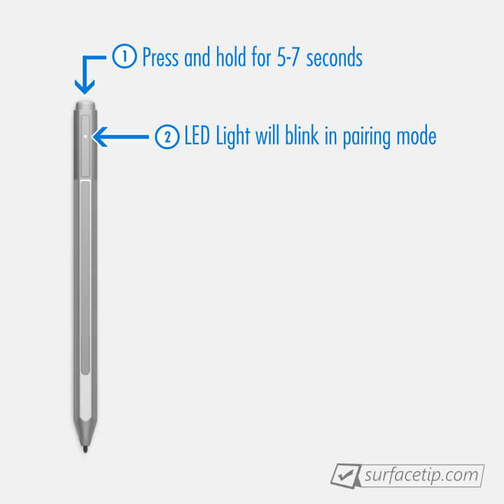 Steps to pair Surface Pen