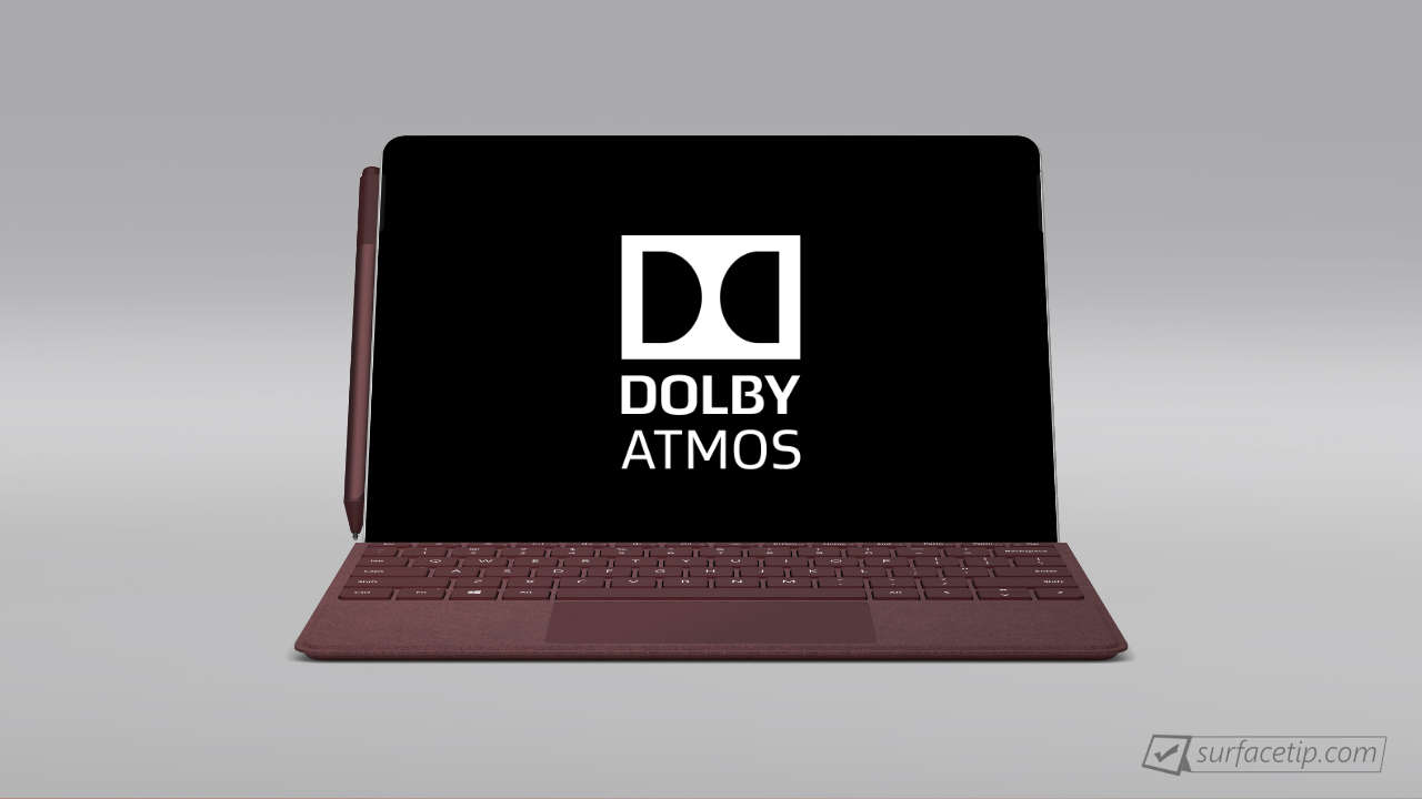 Surface Go Dolby Atmos Support