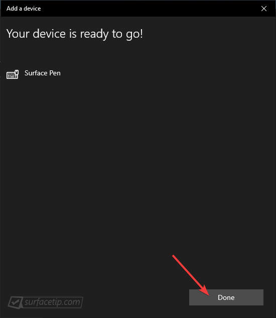 Settings App > Surface Pen is Added