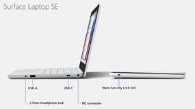 Surface Laptop SE ports and slots