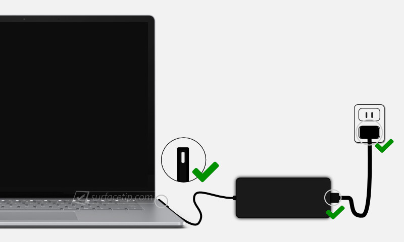 Verifying Surface Laptop Charging