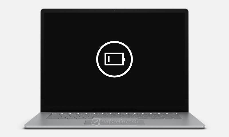 Surface Laptop with Low Battery