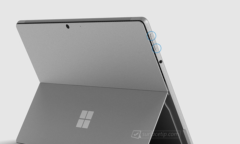 Wake Up Surface Pro with tablet buttons