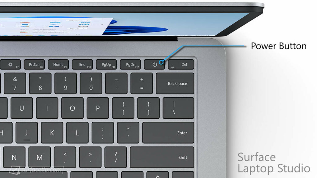 Surface Laptop Studio Power Button