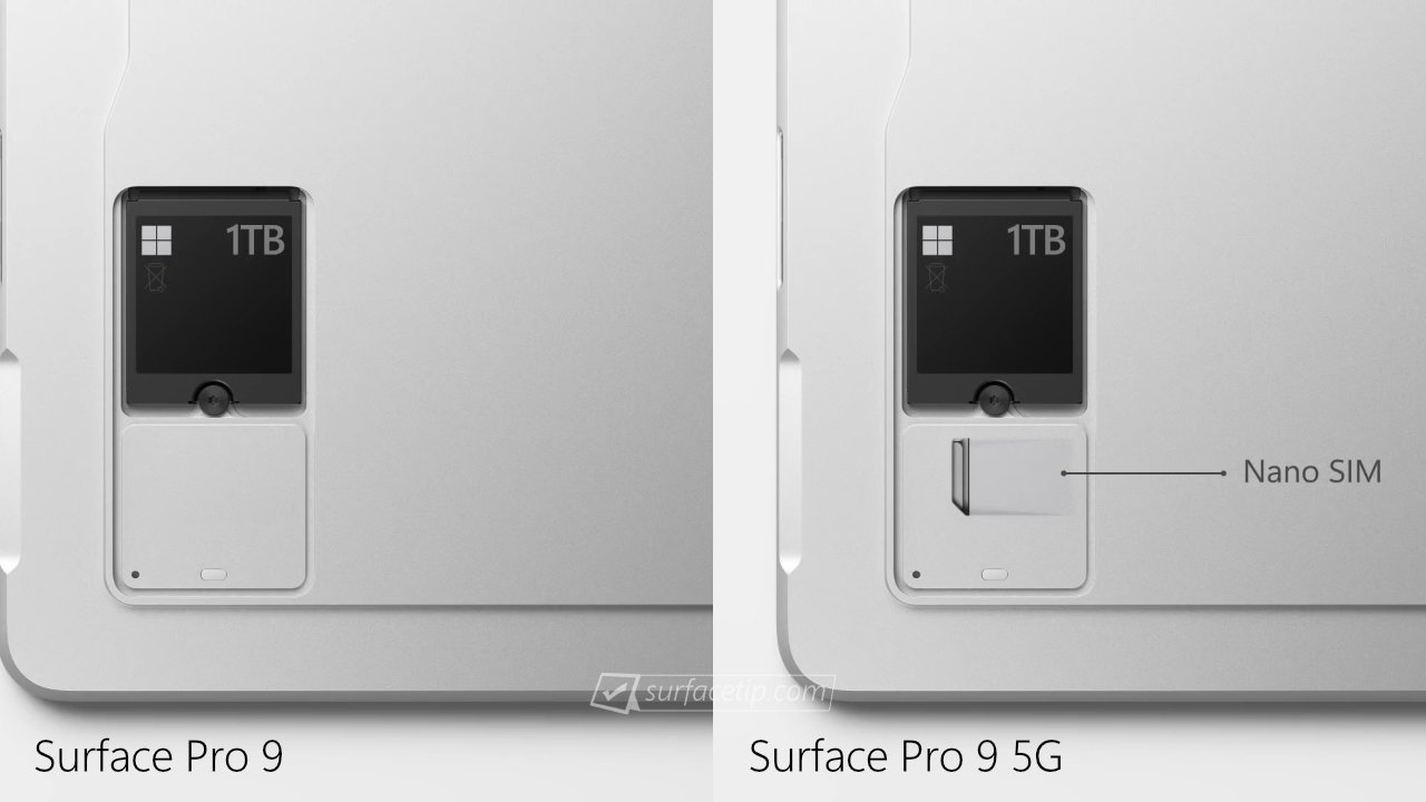 Does Surface Pro 9 have 4G LTE or 5G cellular connection?